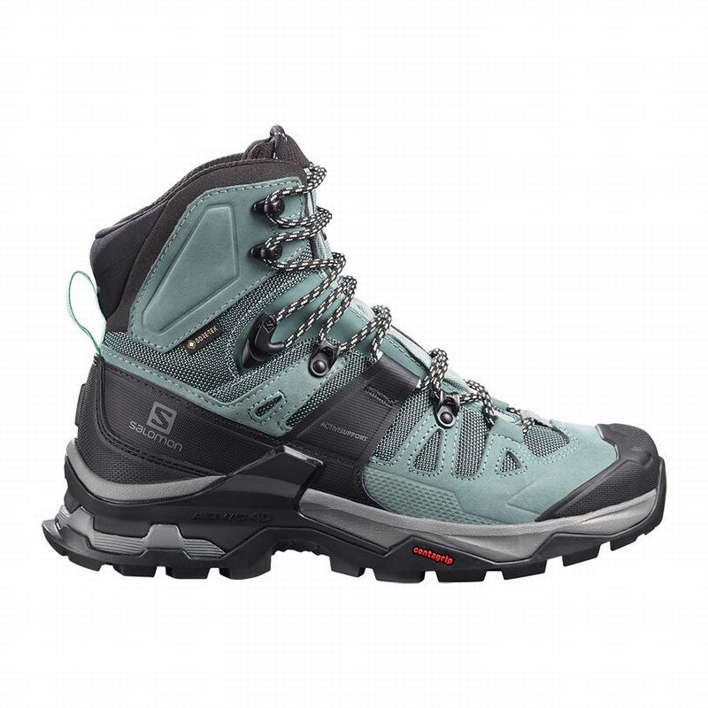 Salomon QUEST 4 GORE-TEX Botas De Montaña Mujer - Verde / Azules - Colombia (69107-QJFK)